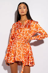 SKYART X AKIRA BUTTON UP MINI DRESS