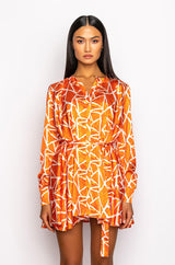 SKYART X AKIRA BUTTON UP MINI DRESS