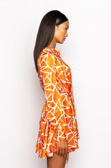 SKYART X AKIRA BUTTON UP MINI DRESS