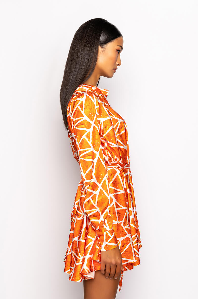 SKYART X AKIRA BUTTON UP MINI DRESS