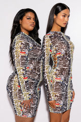 SKYART X AKIRA MINI MESH DRESS