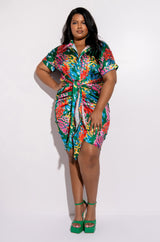 SKYART X AKIRA SATIN MIDI DRESS