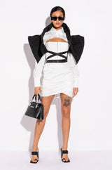 SLAY DAY MINI DRESS WITH CORSET TOP
