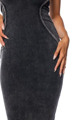 SLAY THE DAY MINERAL WASH MAXI DRESS