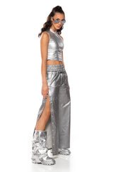 SLEEK VINYL ONE SHOULDER TOP