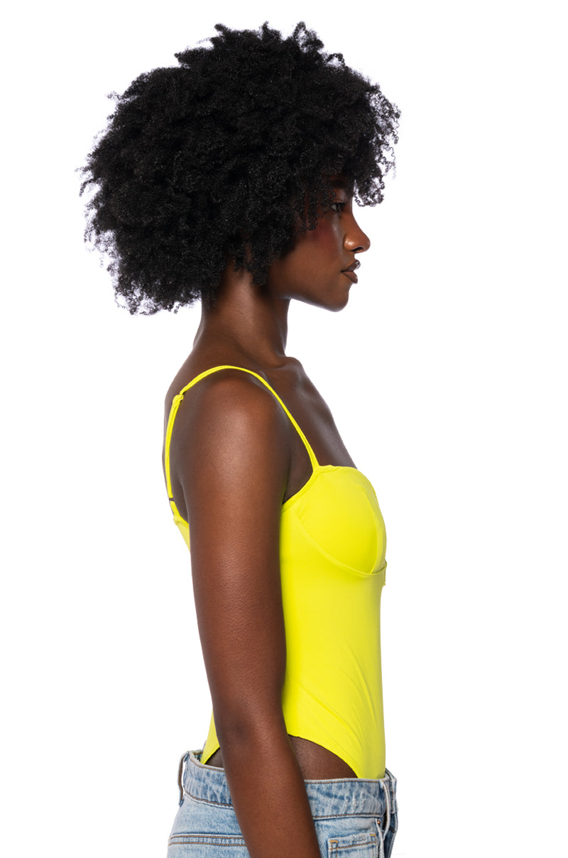 SLEEVELESS SWEETHEART BODYSUIT