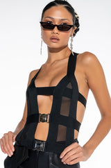SNEAKY LINK BANDAGE CUTOUT TANK