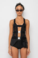 SNEAKY LINK BANDAGE CUTOUT TANK