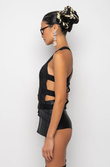 SNEAKY LINK BANDAGE CUTOUT TANK