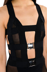 SNEAKY LINK BANDAGE CUTOUT TANK