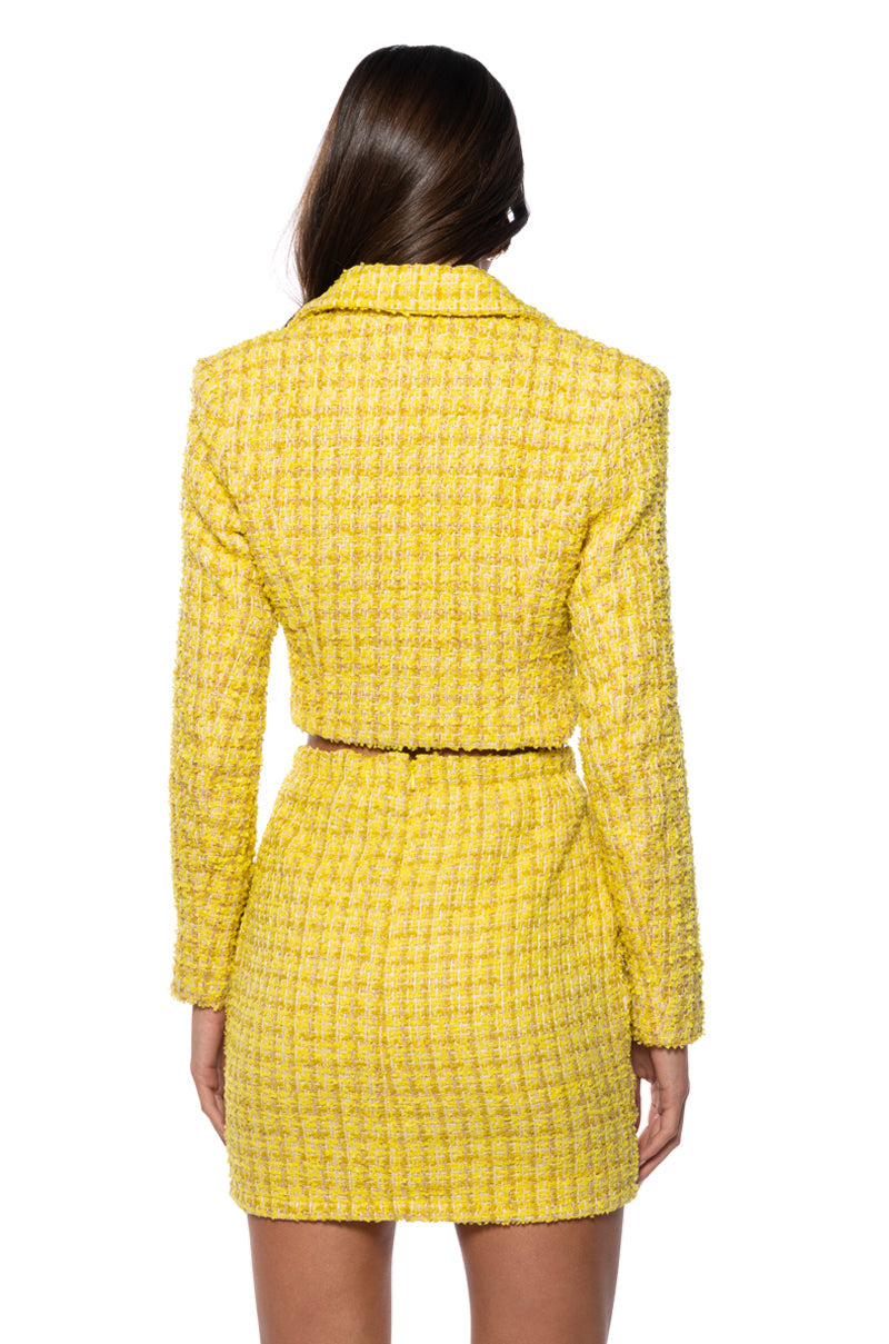 SO CHER TWEED MINI SKIRT SET