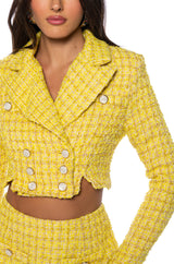 SO CHER TWEED MINI SKIRT SET