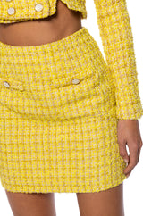 SO CHER TWEED MINI SKIRT SET