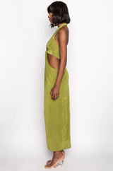 SO CURIOUS MAXI HALTER TOP DRESS