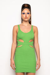 SO FIRE BODYCON CUT OUT MIDI DRESS