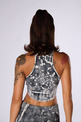 SO FLASHY MINERAL WASHED CROPPED TANK TOP