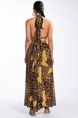 SO GOOD HALTER TOP MAXI DRESS
