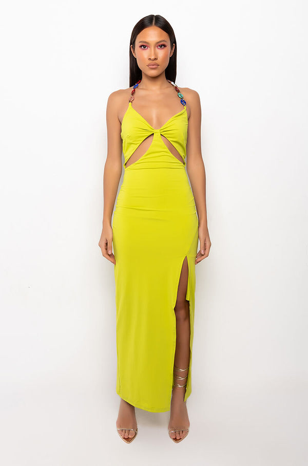 SO HOT HIGH SLIT MAXI DRESS