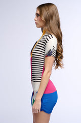 SO RETRO STRETCHY MINI DRESS
