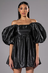 LOLA PUFF SLEEVE MINI DRESS