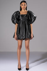 LOLA PUFF SLEEVE MINI DRESS