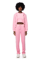 SOFT SPOT LONGSLEEVE ZIP UP HOODIE