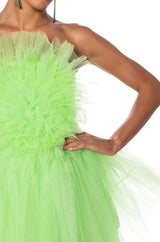 SOMETHING LIGHT TULLE MINI DRESS