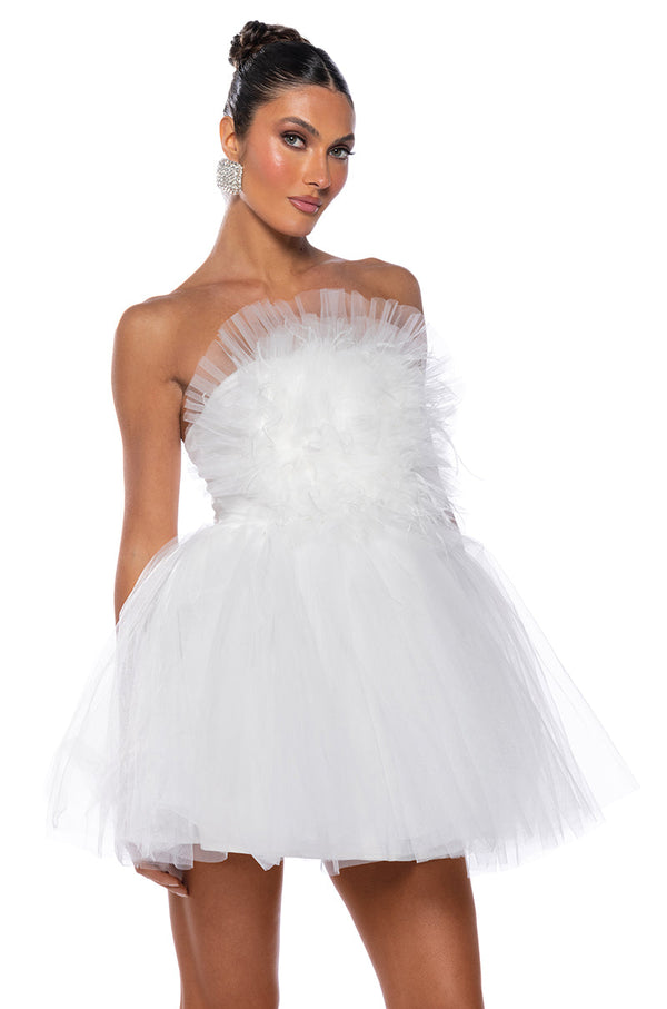 SOMETHING SLIGHT TULLE MINI DRESS