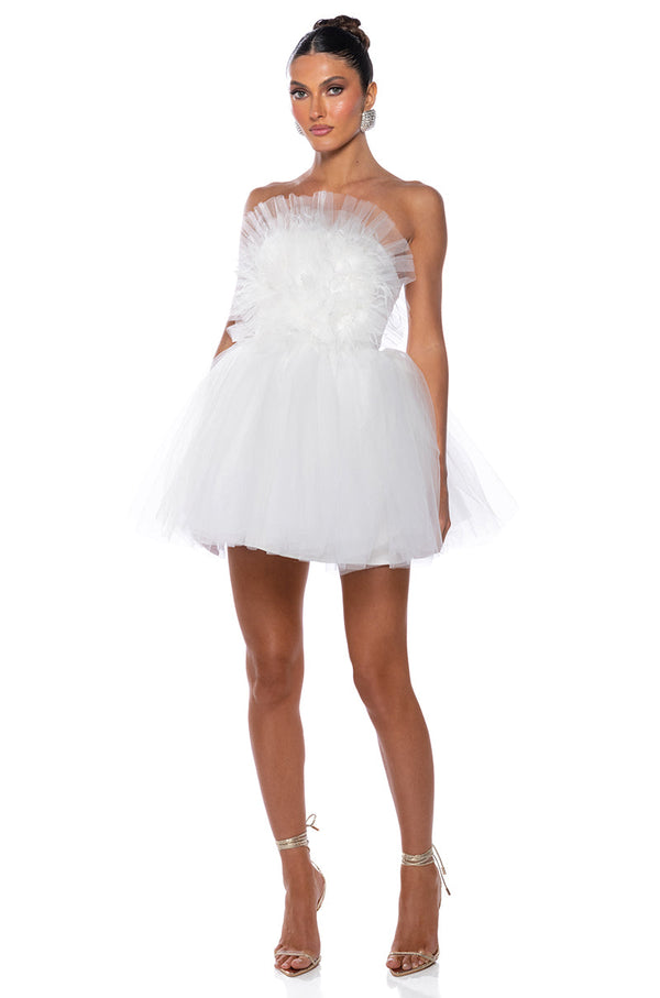 SOMETHING SLIGHT TULLE MINI DRESS