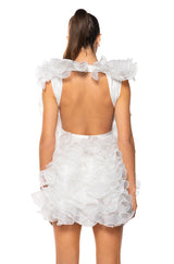 RAOLA ULTRA RUFFLED SLEEVELESS DRESS