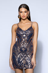 SONG ON REPEAT SEQUIN MINI DRESS