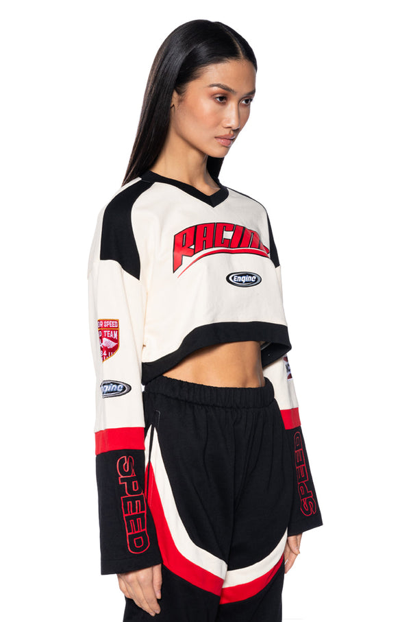 SPEED RACING LONG SLEEVE TOP