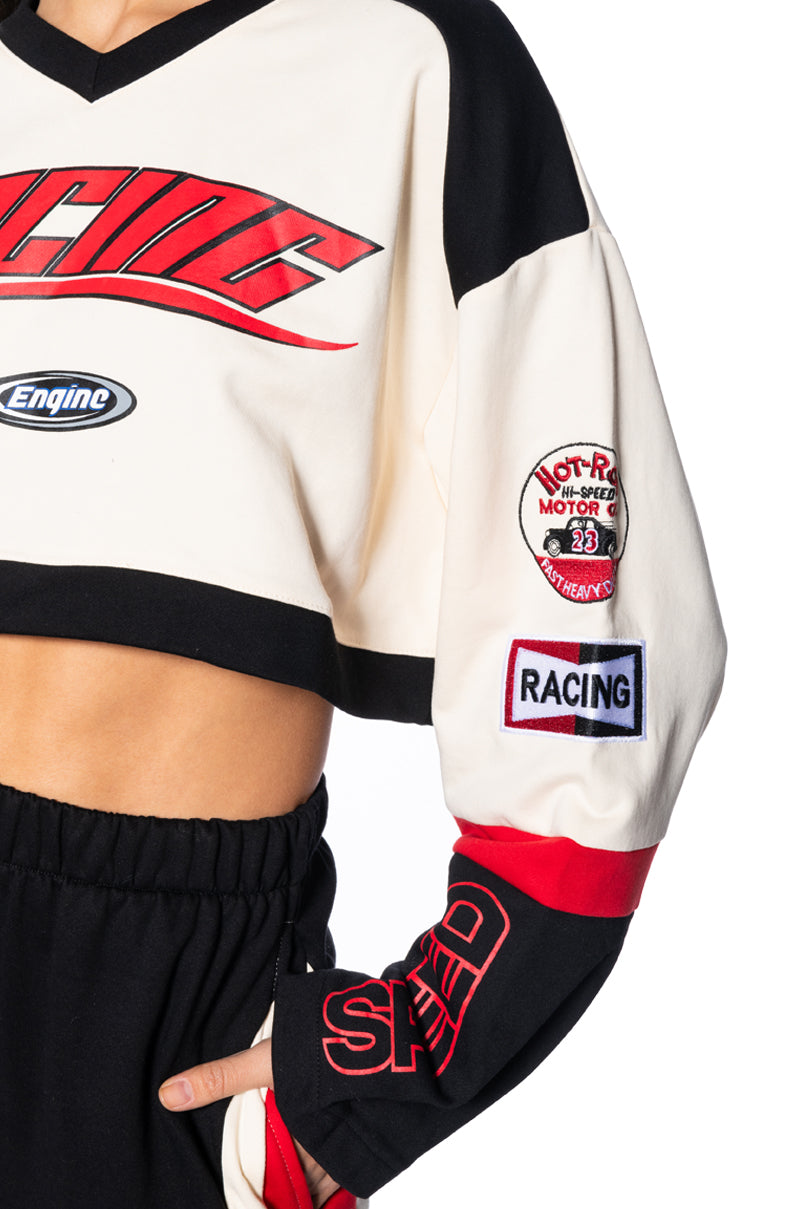 SPEED RACING LONG SLEEVE TOP