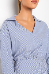 SPRING STRIPE POPLIN DRESS