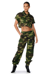 STANDING OVATION CAMO JOGGER PANT