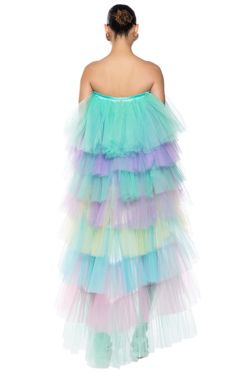 STAR OF THE SHOW LAYERED TULLE DRESS