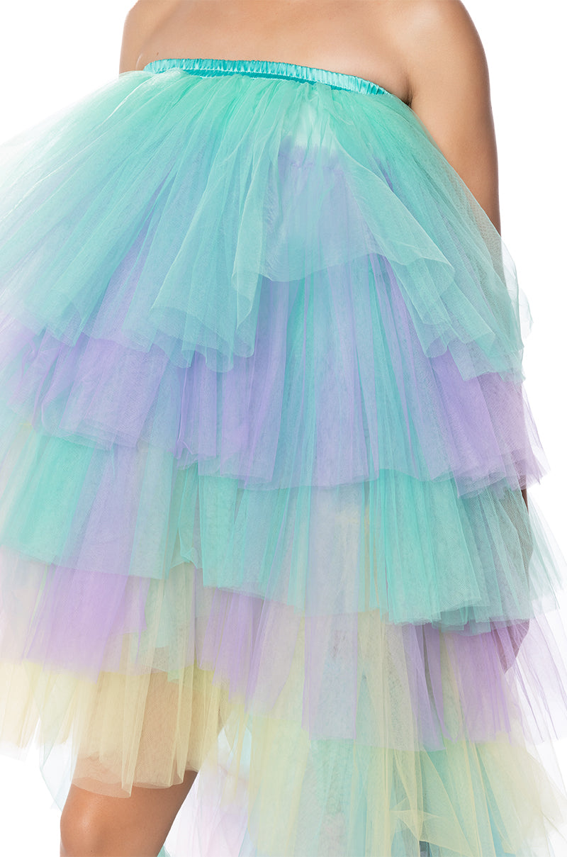 STAR OF THE SHOW LAYERED TULLE DRESS