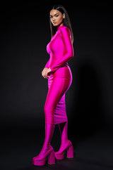 ONE OF ONE LONG SLEEVE MIDI DRESS