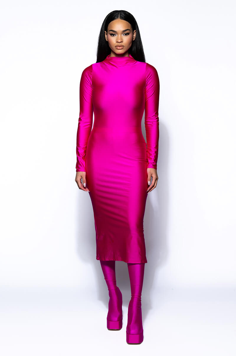 ONE OF ONE LONG SLEEVE MIDI DRESS