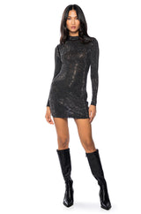 STARSHIPS MESH EMBELLISHED MINI DRESS