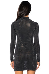 STARSHIPS MESH EMBELLISHED MINI DRESS