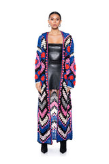 STAY READY LONG SLEEVE CROCHET CARDIGAN