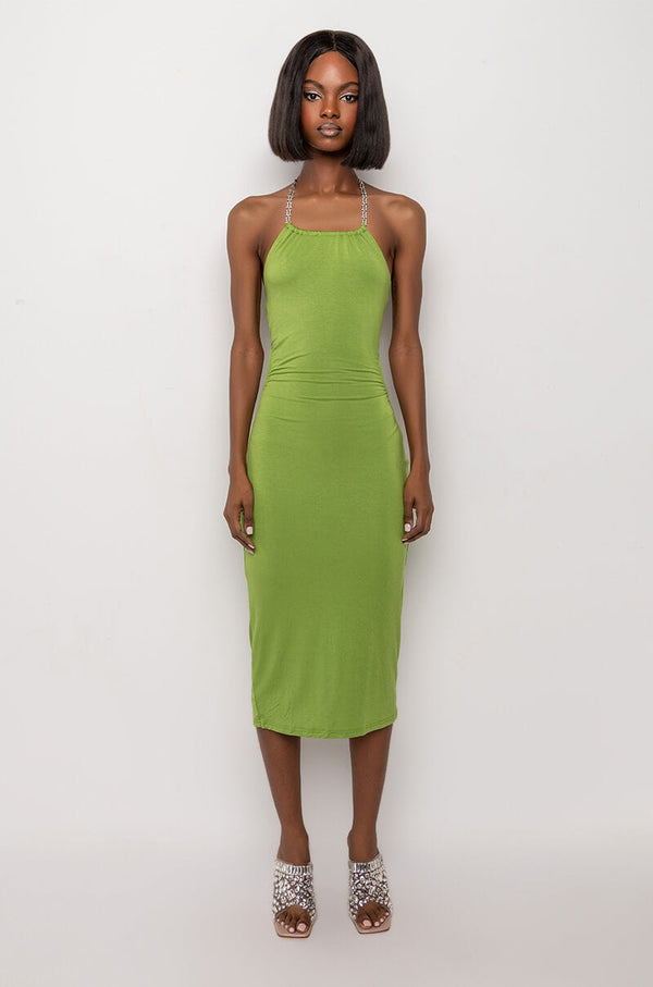 STOP STARING OPEN BACK MIDI DRESS