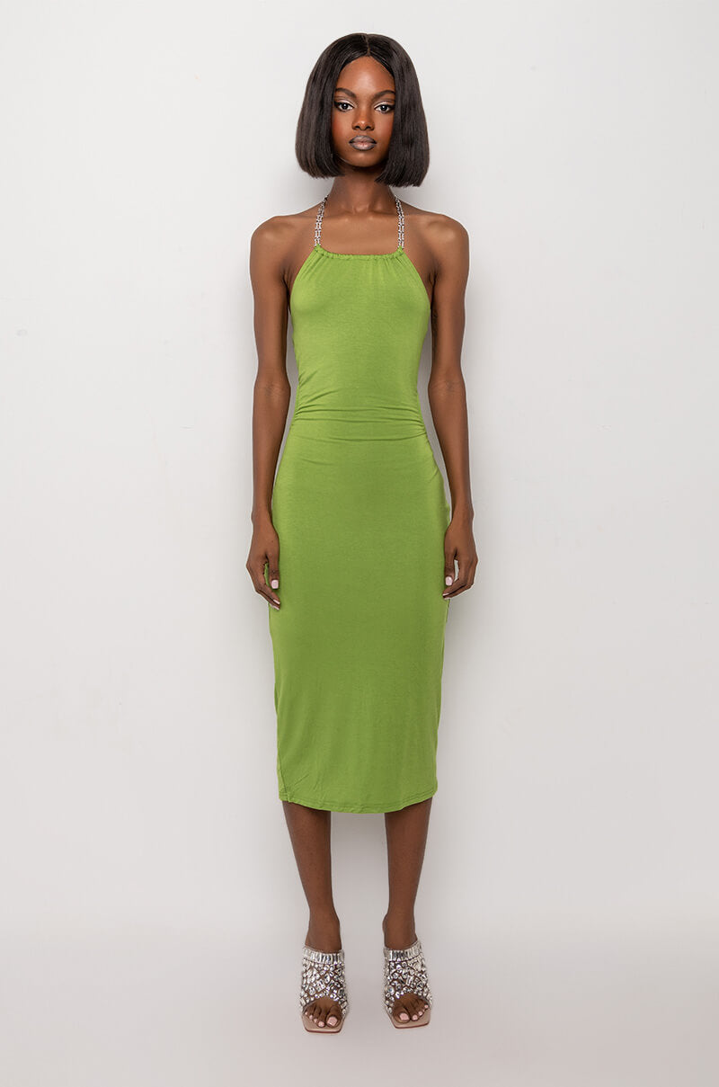 STOP STARING OPEN BACK MIDI DRESS