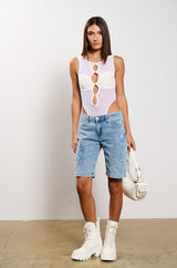 STRAIGHT TO THE DESERT DENIM SHORT