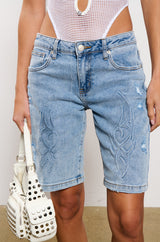 STRAIGHT TO THE DESERT DENIM SHORT