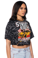 STREET LEGEND CROPPED T SHIRT