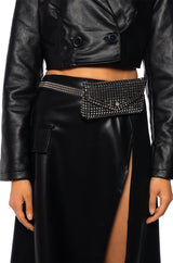 STUDDED FANNY PACK BELT