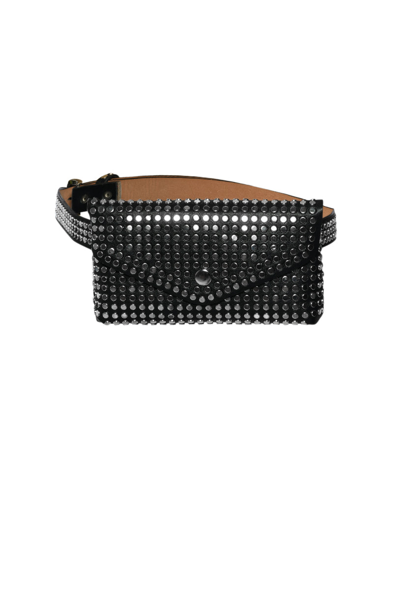 STUDDED FANNY PACK BELT