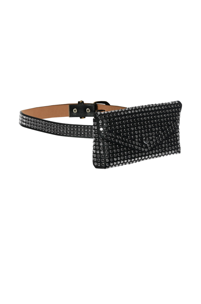 STUDDED FANNY PACK BELT